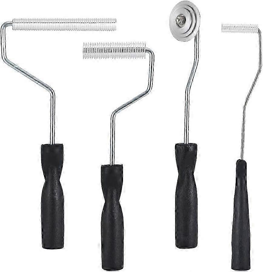 Bubble roller tools for bath projects, 4-piece fiberglass laminating kit