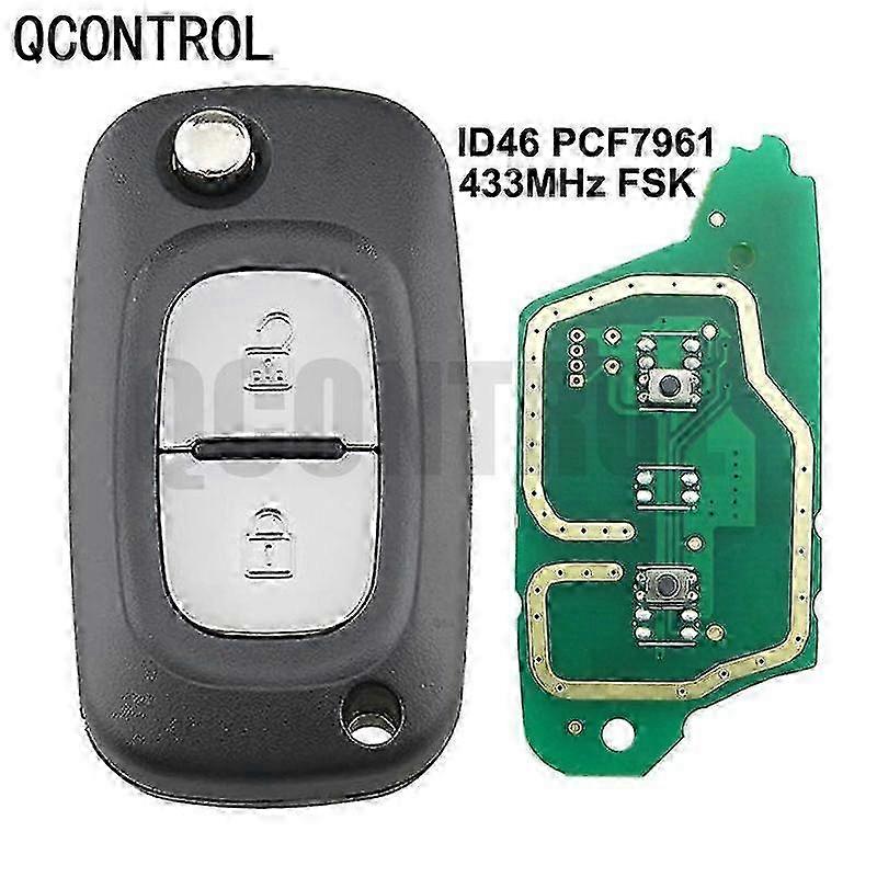 2025 2 Buttons Car Remote Key Suit For Renault Clio 3 Kangoo Master Modus Twingo Flip With 434mhz Pcf7961