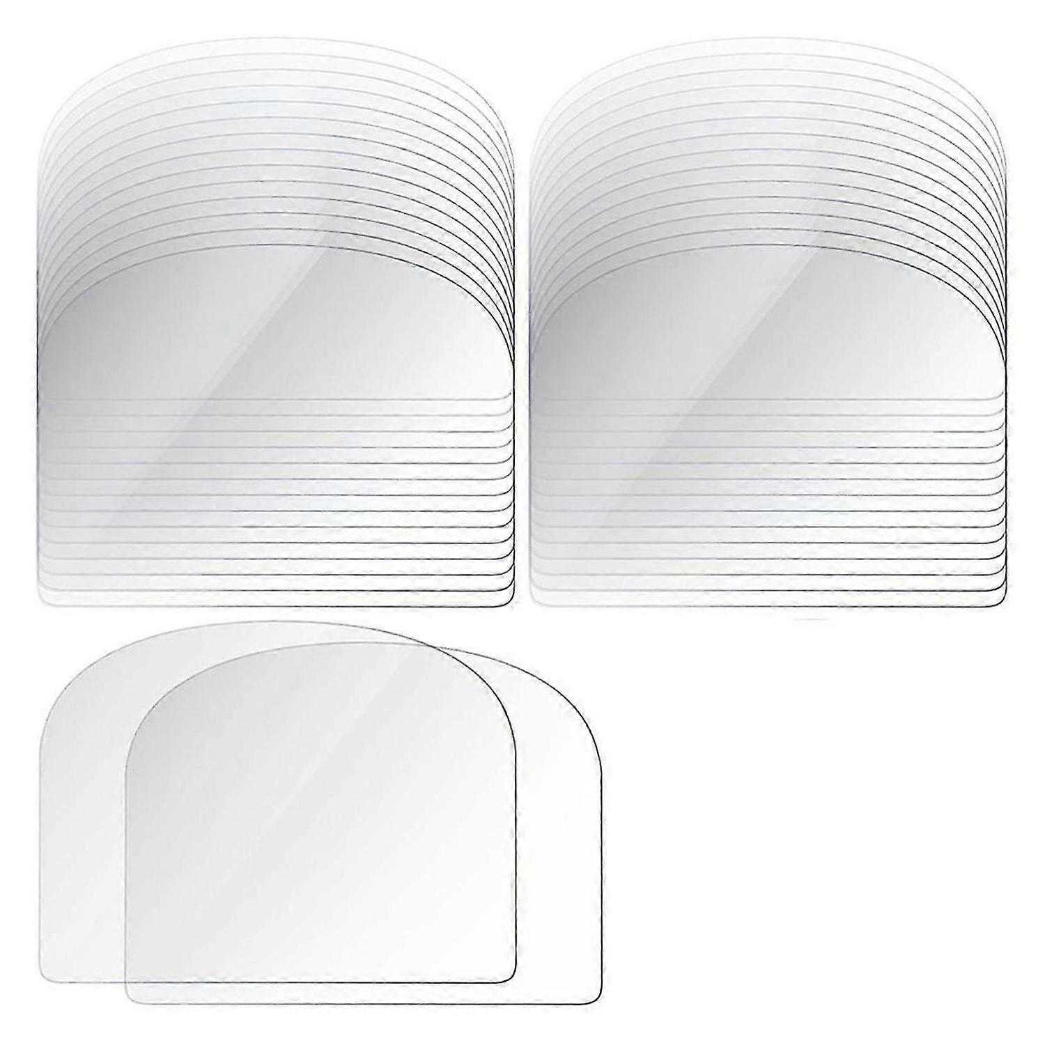 80PCS Plastic Transparent Soft Scraper Cake Cream Scraping Plate Baking Round Edge Cutter Elastic Baking Scraper