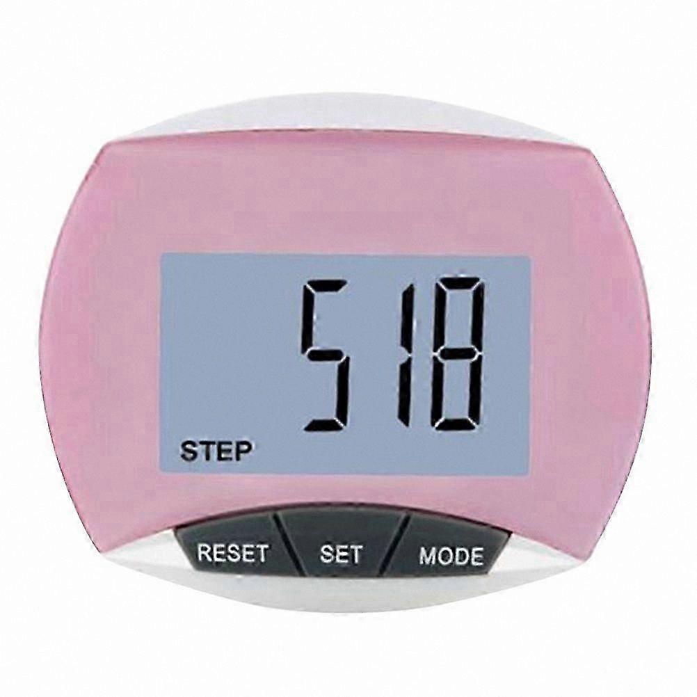 Portable Fitness Tracker with Multifunctional Pedometer for Running, Walking, and Sports Activities, Suitable for Men and Women (Pink)