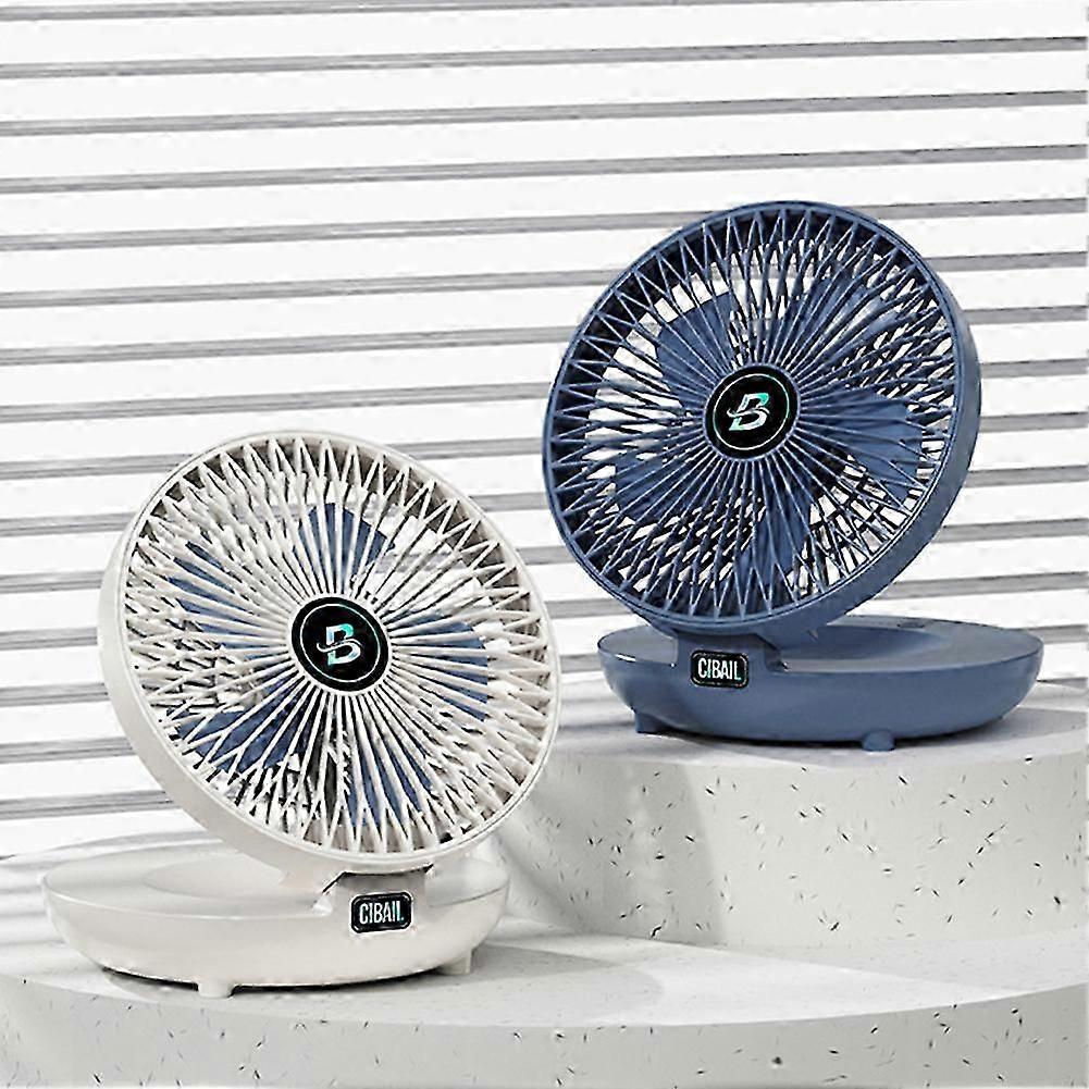 HangingDesk Fan,Home Mini Ceiling Fan,1200 mAh Battery,Foldable Save Space,3 Speeds Strong Wind,Summer Quiet Cooler for Room