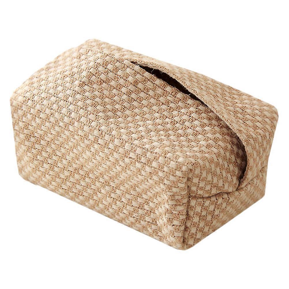 Decorative Cloth Tissue Holder for Storage Using 1Pcs Napkin Holder Khaki