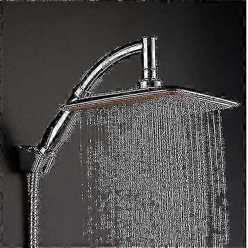 360 Swivel Joint 9 Inch Square Rainfall Overhead Shower Head Ionic