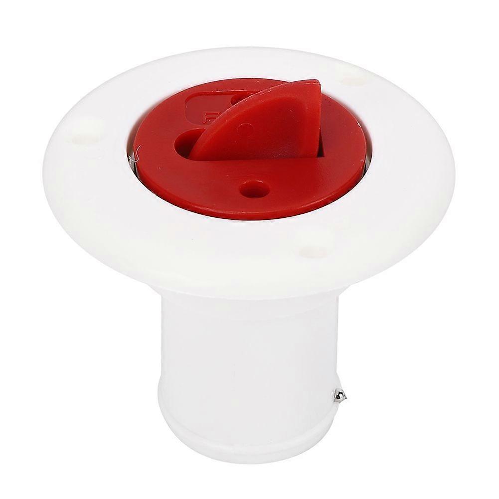 ABS Plastic Boat Deck Fill/ Filler Port Gas Fuel Tank with Key Cap for Yacht Motor Homeswhite