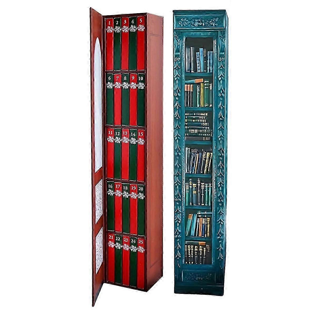 2Pack مصغرة كتاب زخرفة المجيء التقويم ، تقويم عيد الميلاد مع كتاب هدية ، تقويم المجيء