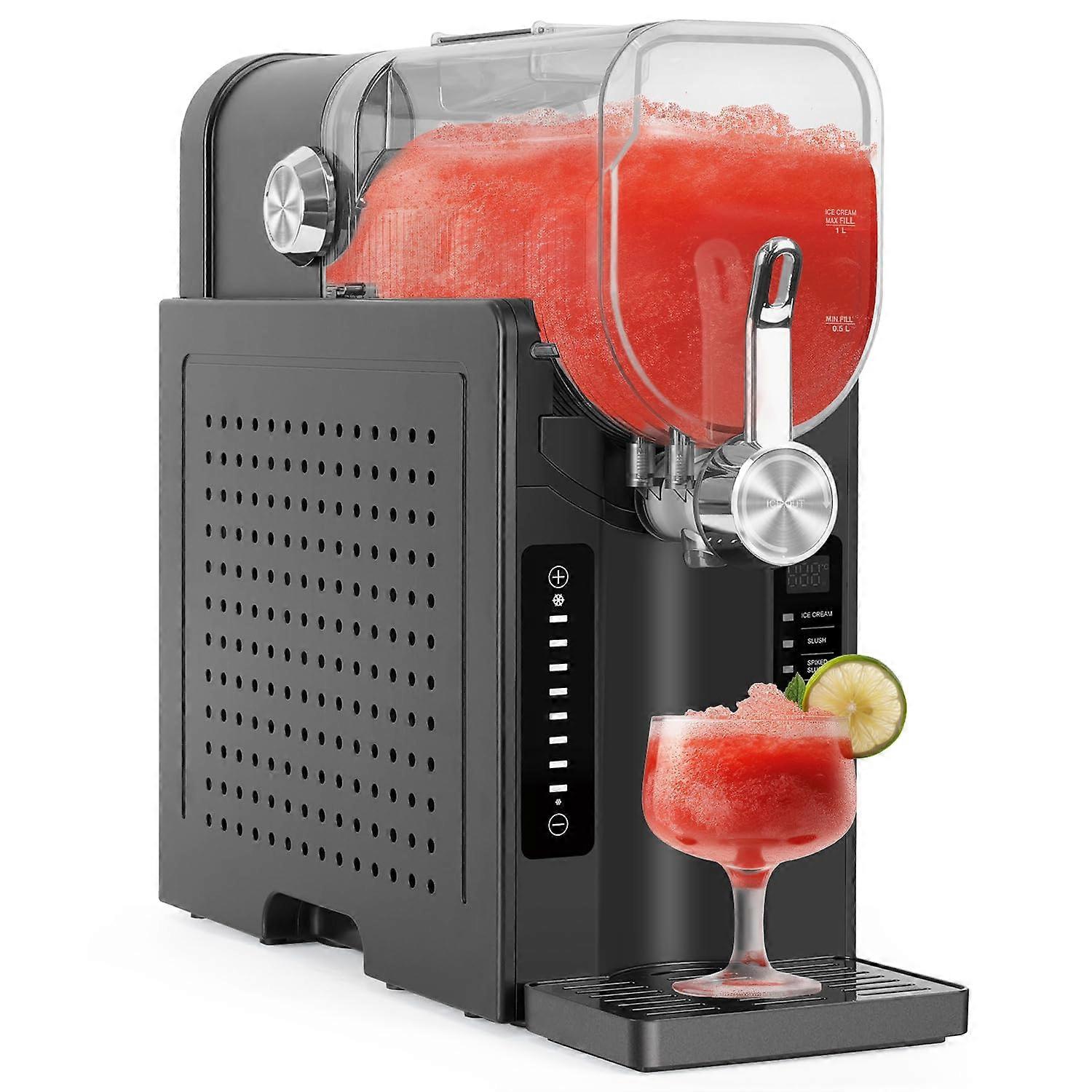 YODOLLA Slushie Machine, Frozen Drink Maker with 6 Preset Programs and Self-Cleaning Function