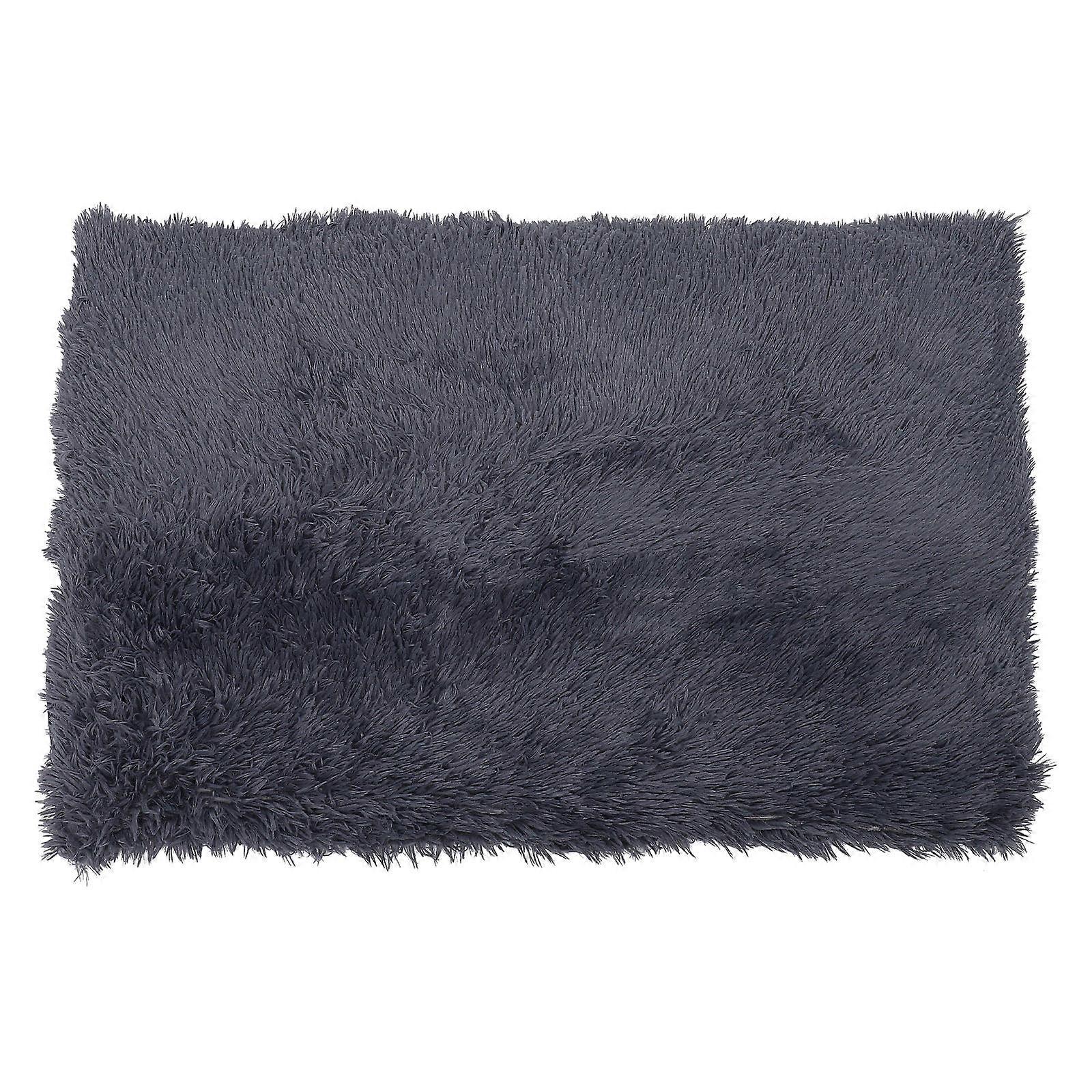 Winter Warm Pet Pad Grey Plush Comfort and Versatile Use for Pets