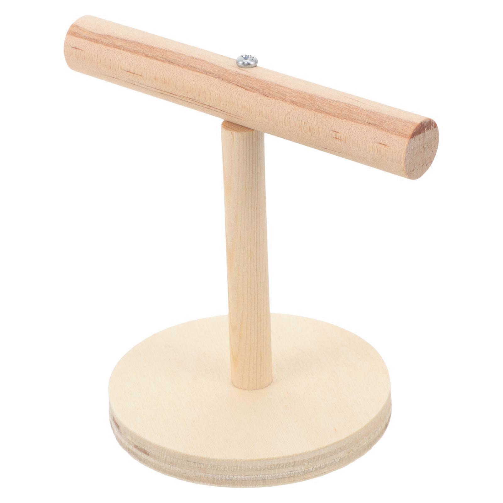 Wooden Parrot Perch Bird Stand for Cage Use 2Pcs Bird Perch Stand