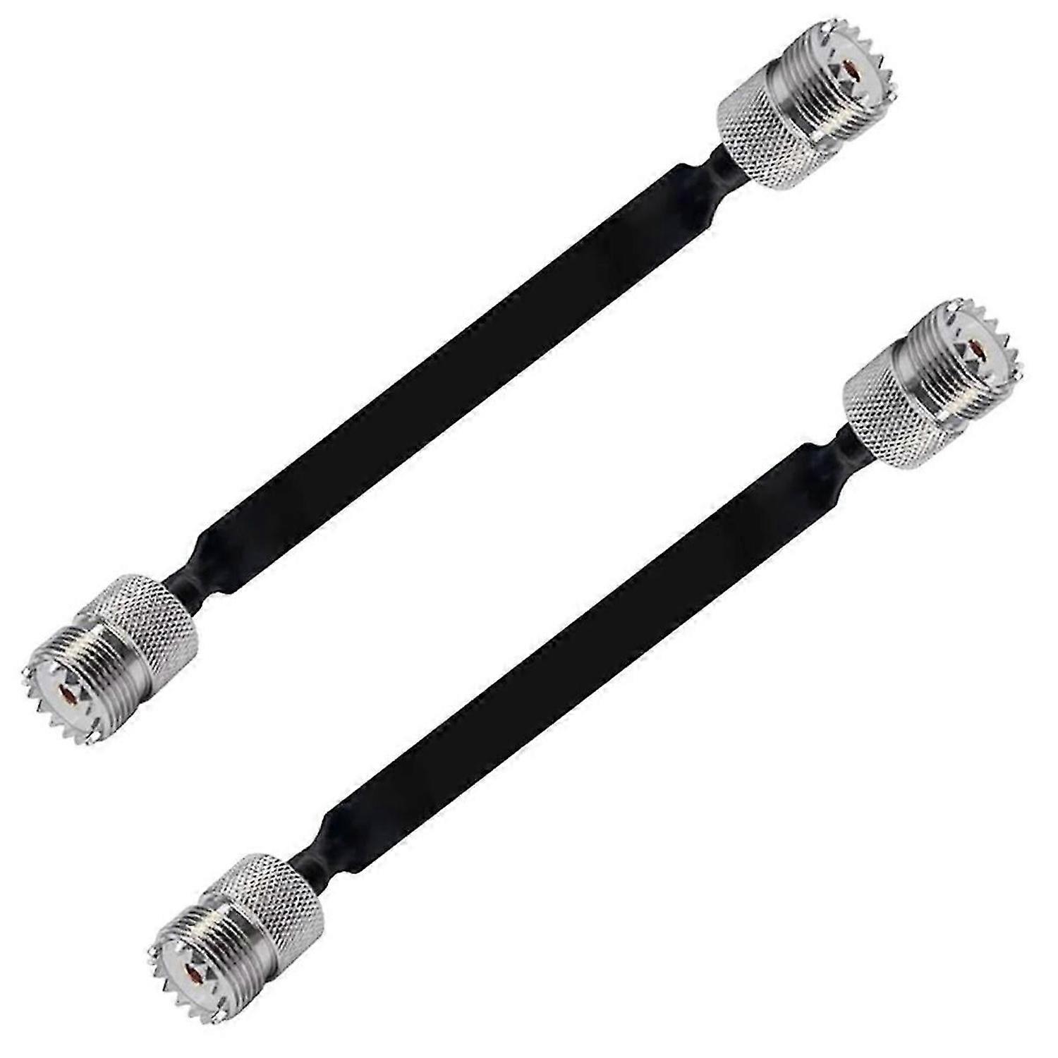 2 Pack 40cm RF Coaxial Cable Window/Door Pass Through Flat Cable