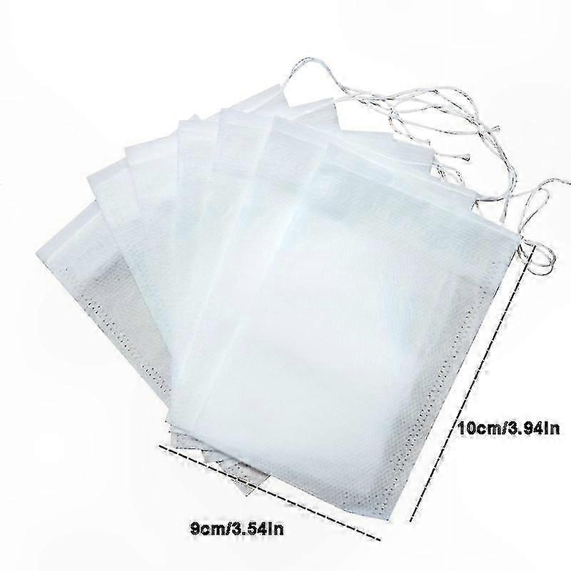 200 Count Reusable Cooking Bags, Transparent Nonwoven Spice Filters, Drawstring Tea Infusers for Soups and Spices, Disposable Soup Bags for Kitchen Us