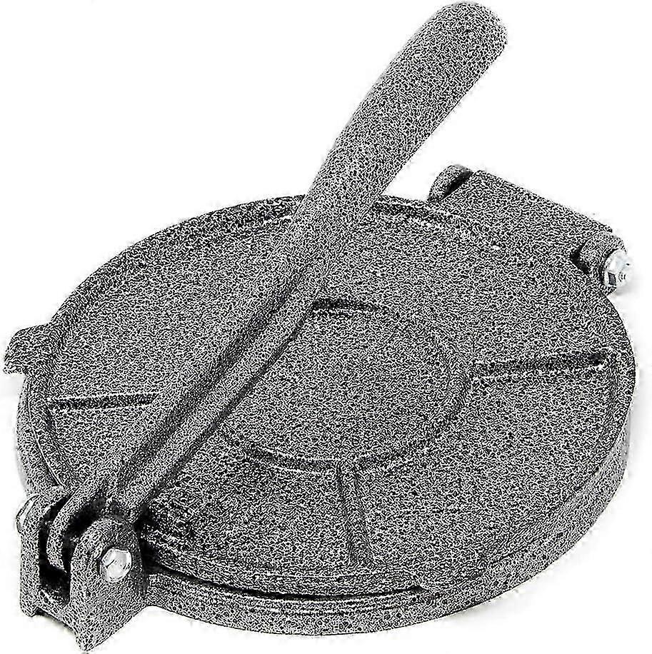 Manual tortilla press for smooth flour corn tortilla preparation