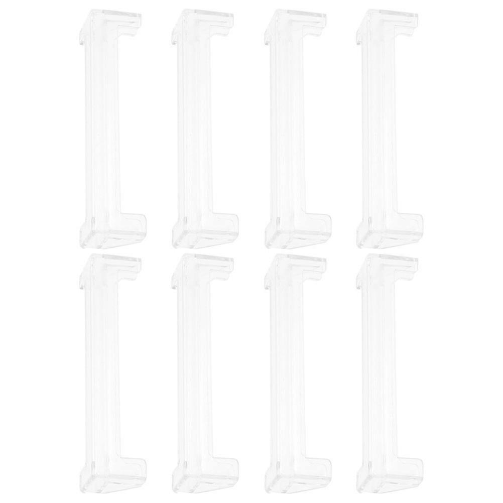 Vertical Blinds Valance Clamps 8Pcs For Light Adjustment At Home Shop Office And Hotel Transparent POM Material For Replacement