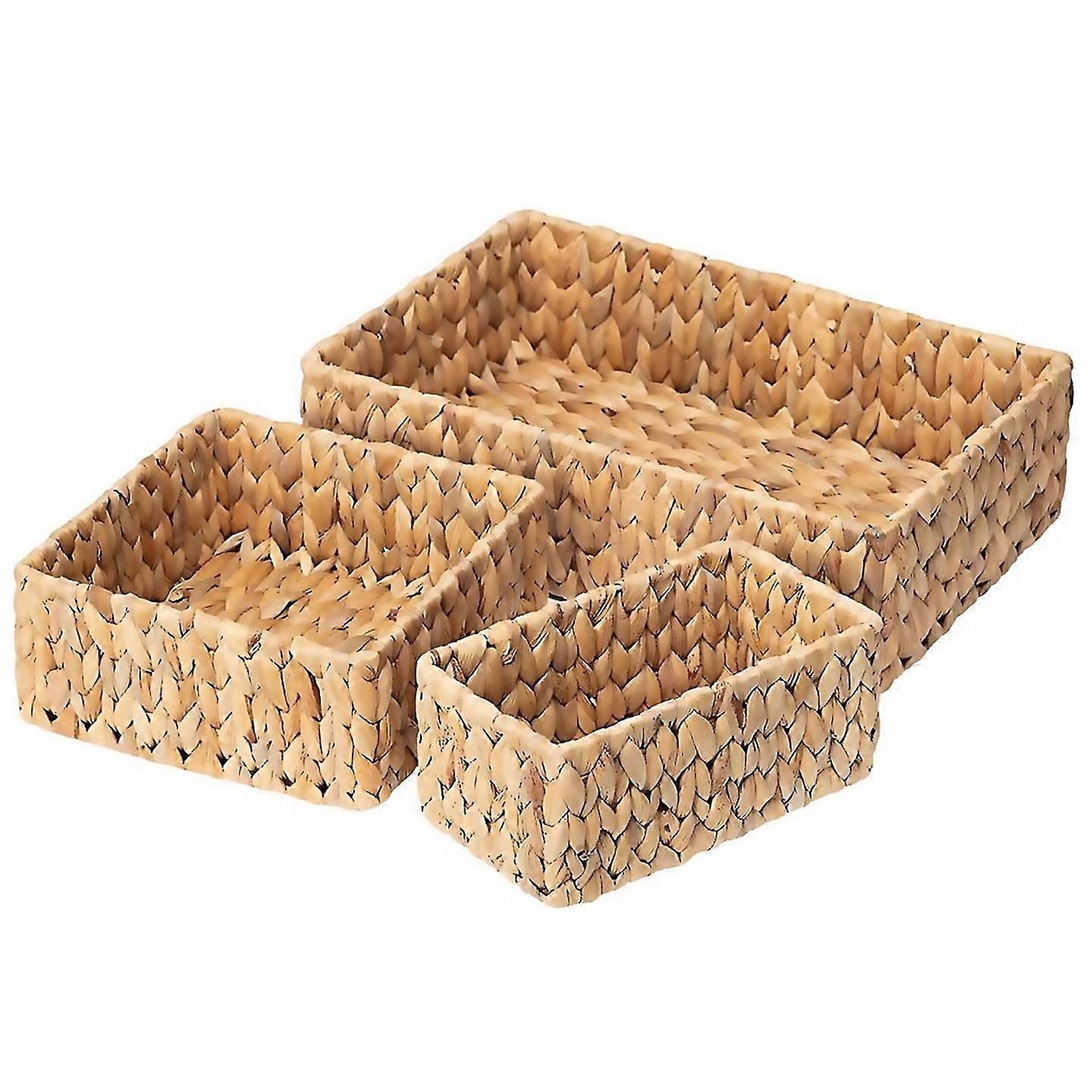 For Wicker Baskets For Organizing 3pack Hand Woven Baskets For Storage