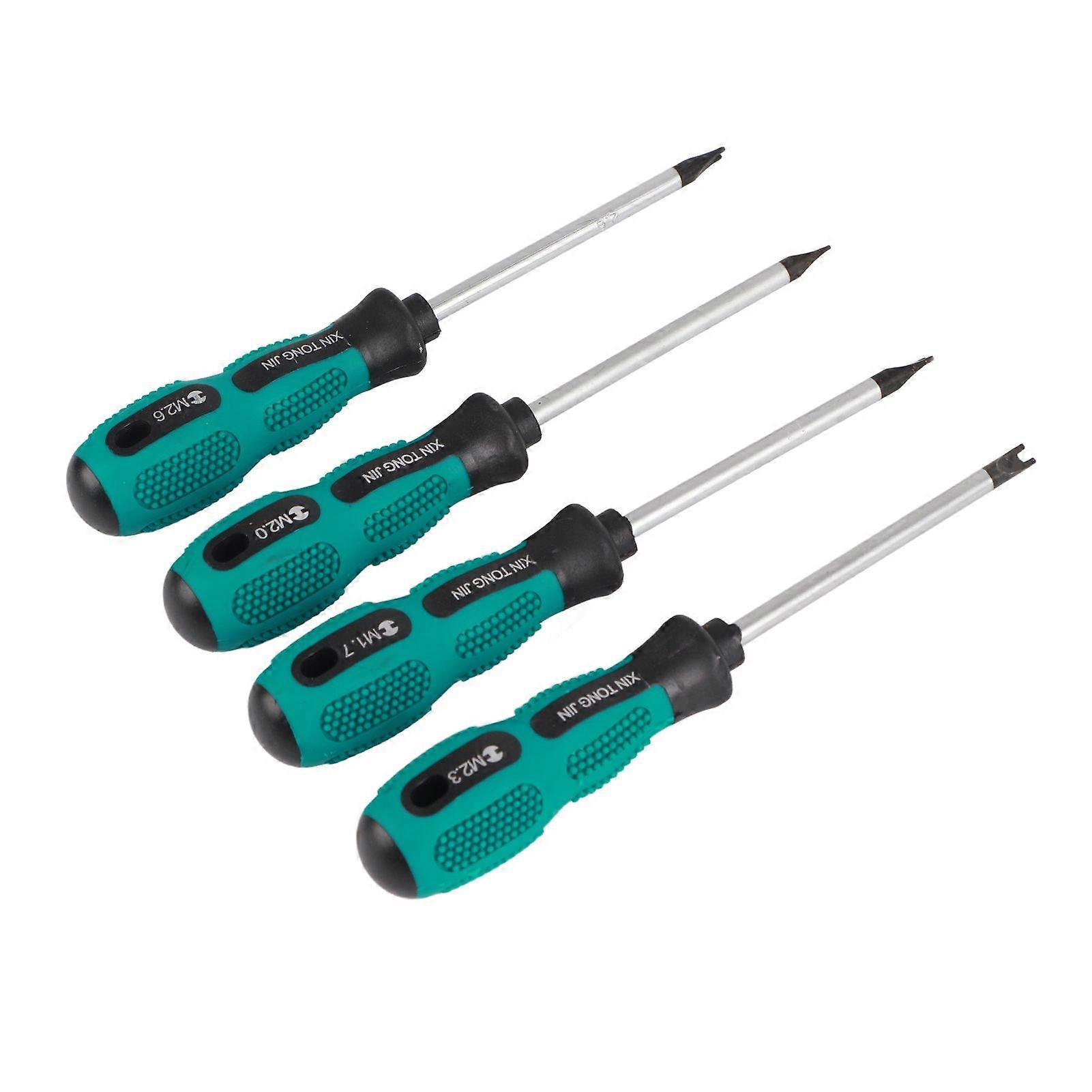 4pcs U Fork Type Magnetic Screw Driver CRV Multifunctional Hand Tool Screwdriver Set