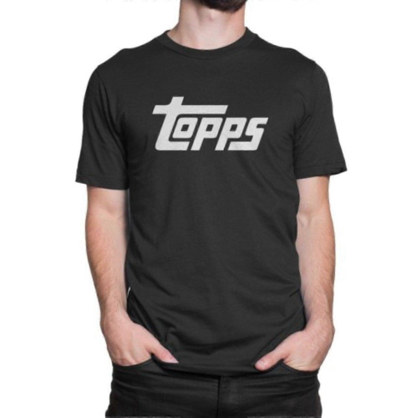 White Topps Baseball Vintage T-Shirt
