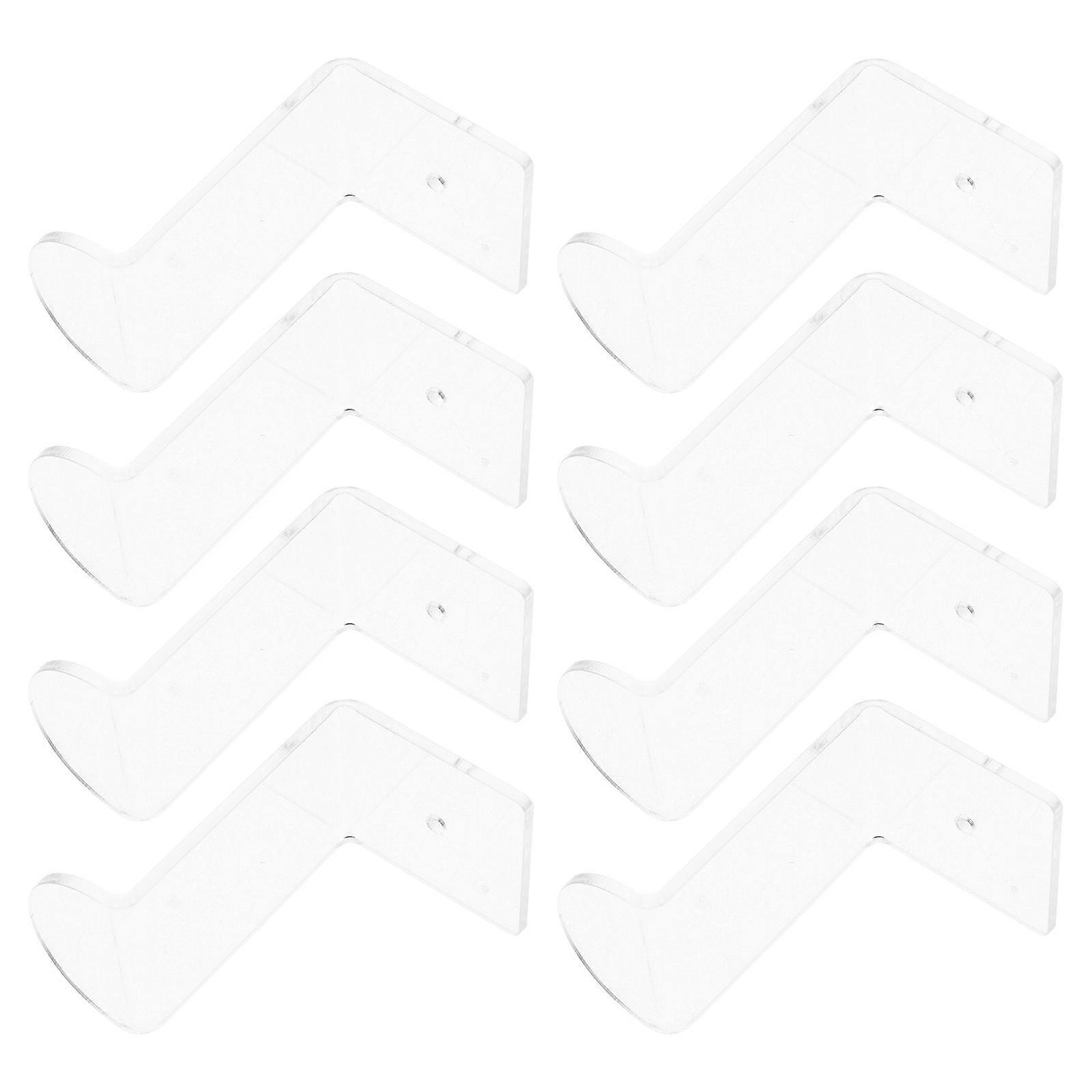 Cowboy Hat Rack Holder Transparent Wall Hat Hooks for Storage 16Pcs