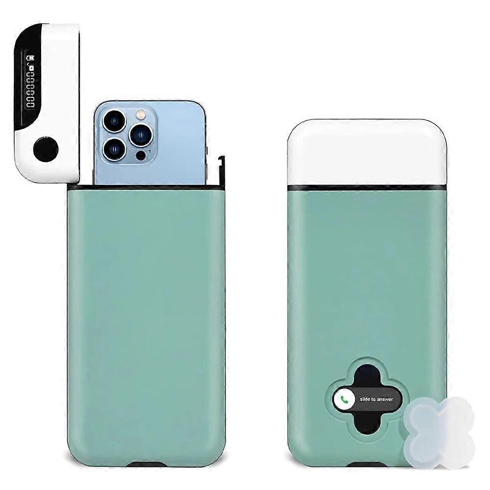 Cell Phone Lock Box with Timer, Portable Time Lock Box for compatible with iPhone and Android J2N1