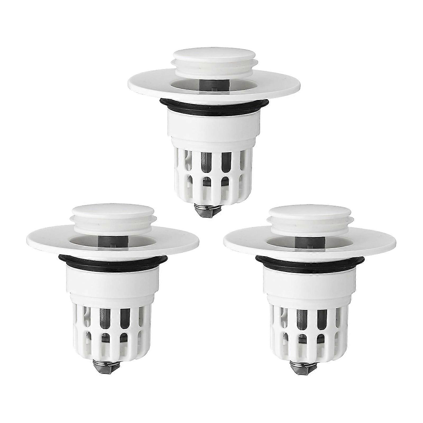 Runskmd Basin Filter Plastic Basin Filter Universal Bathroom Wash Basin Drain Plug Design Bathroom Sink Plug Up Drain Filter