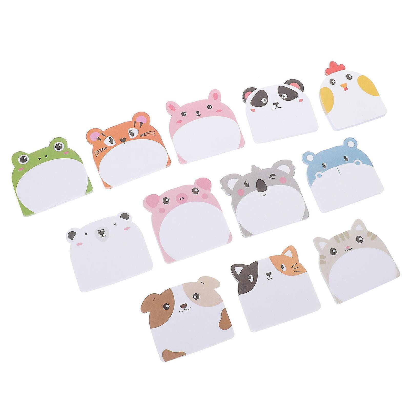 Daily Use Custom Memo Pads with 12Pcs Assorted Color Stickers