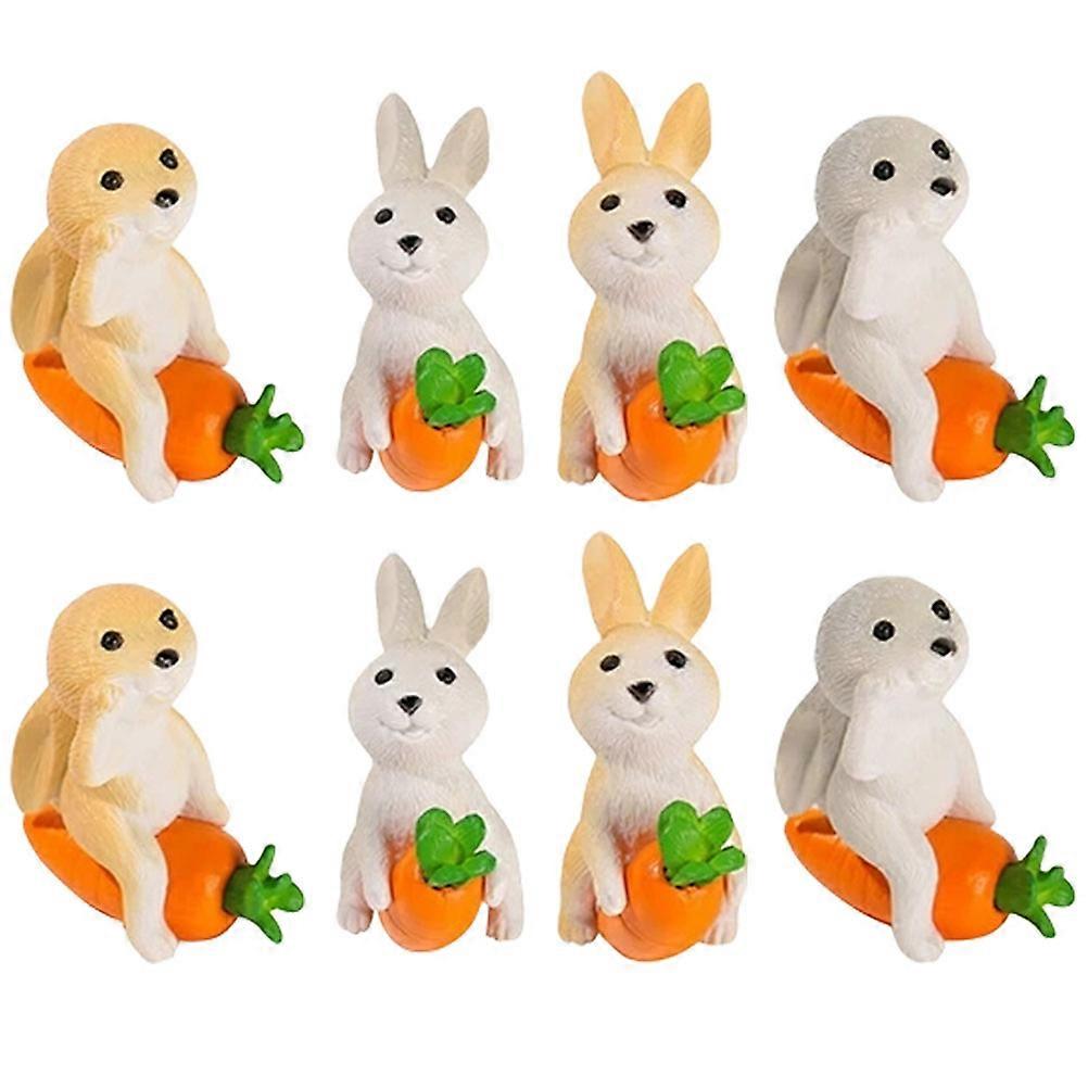 Micro Ornaments Rustic Rabbit for Playing 32Pcs Bunny Decor