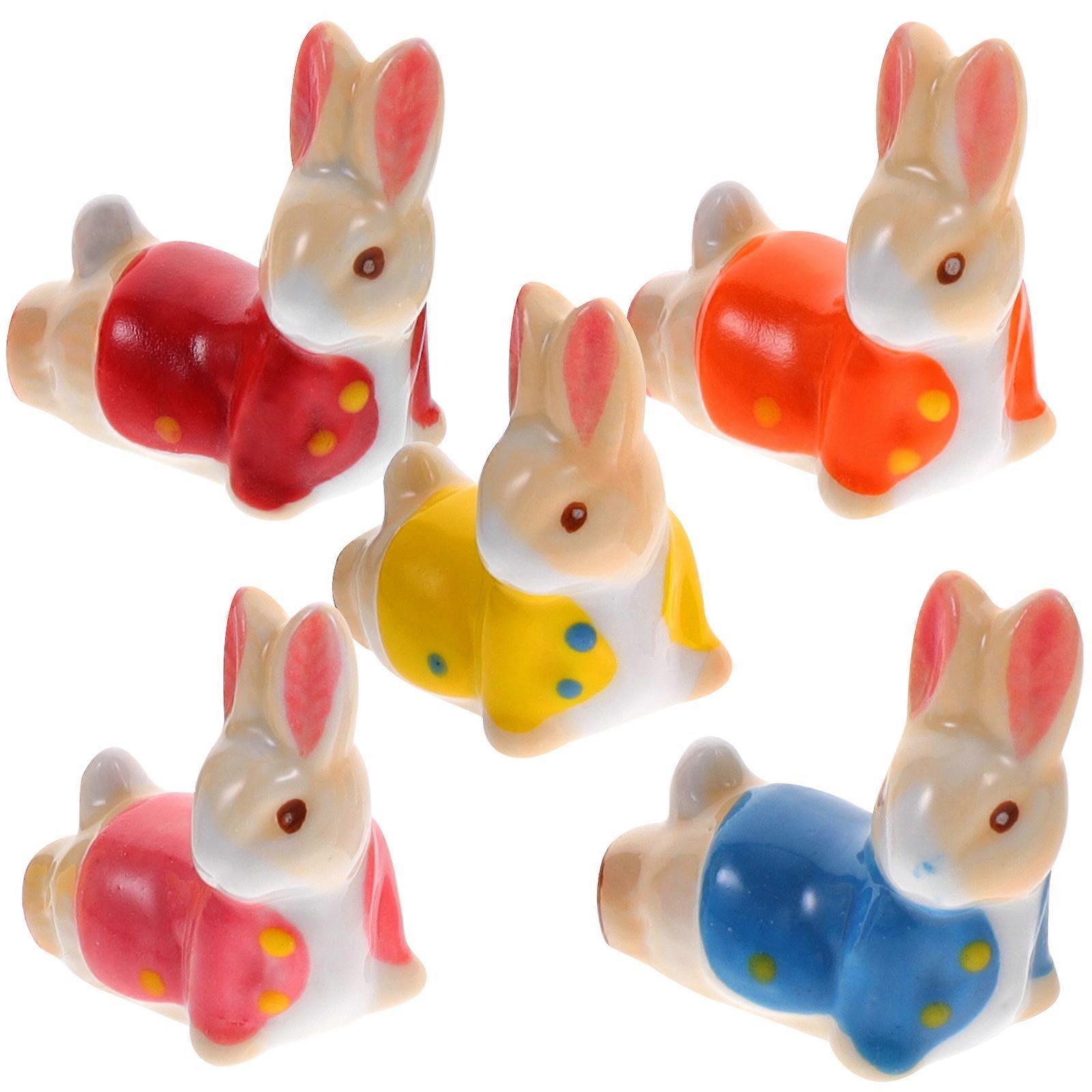 Ceramic Animal Chopstick Rest Stand For Home Dining Table In Assorted Color Designed To Hold Chopsticks 10 Pcs