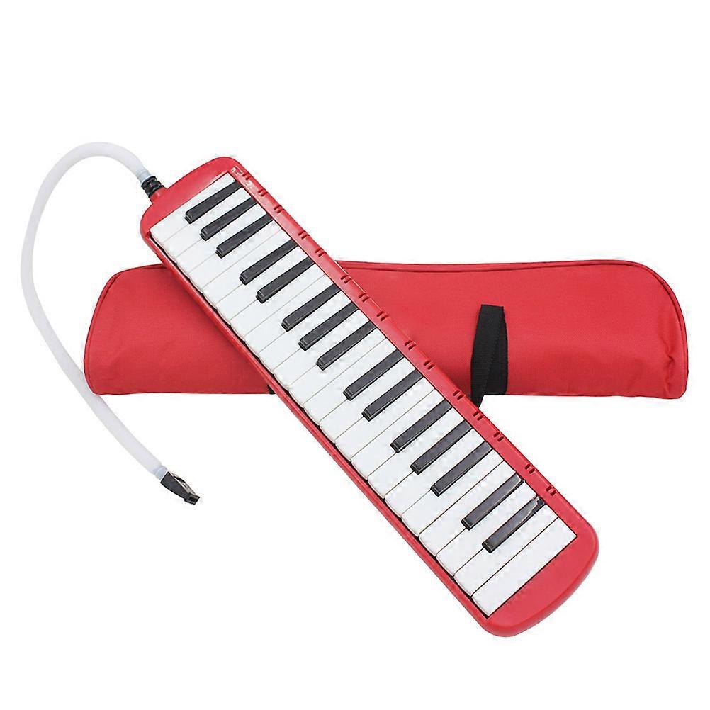 Pianica 37 Key Instrument for Music Playing 2Pcs with Red Case Included