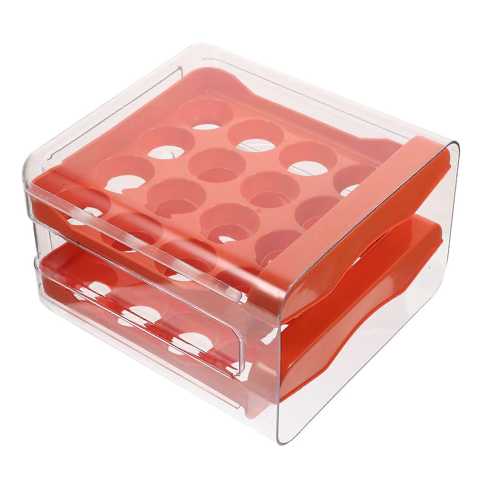 Multi-Function Drawer Style Storage Organizer 2Pcs Double Layer Holder For Households 21.5x22.5x14cm Perfect For Home Storage