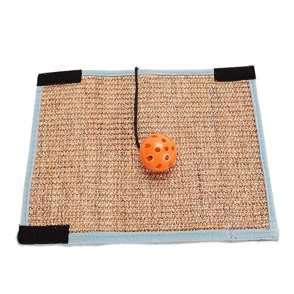 Small Cat Toys Scratcher Pad Synthetic Material Entertainment Kittens Round Shape Hook and Loop 1Pcs