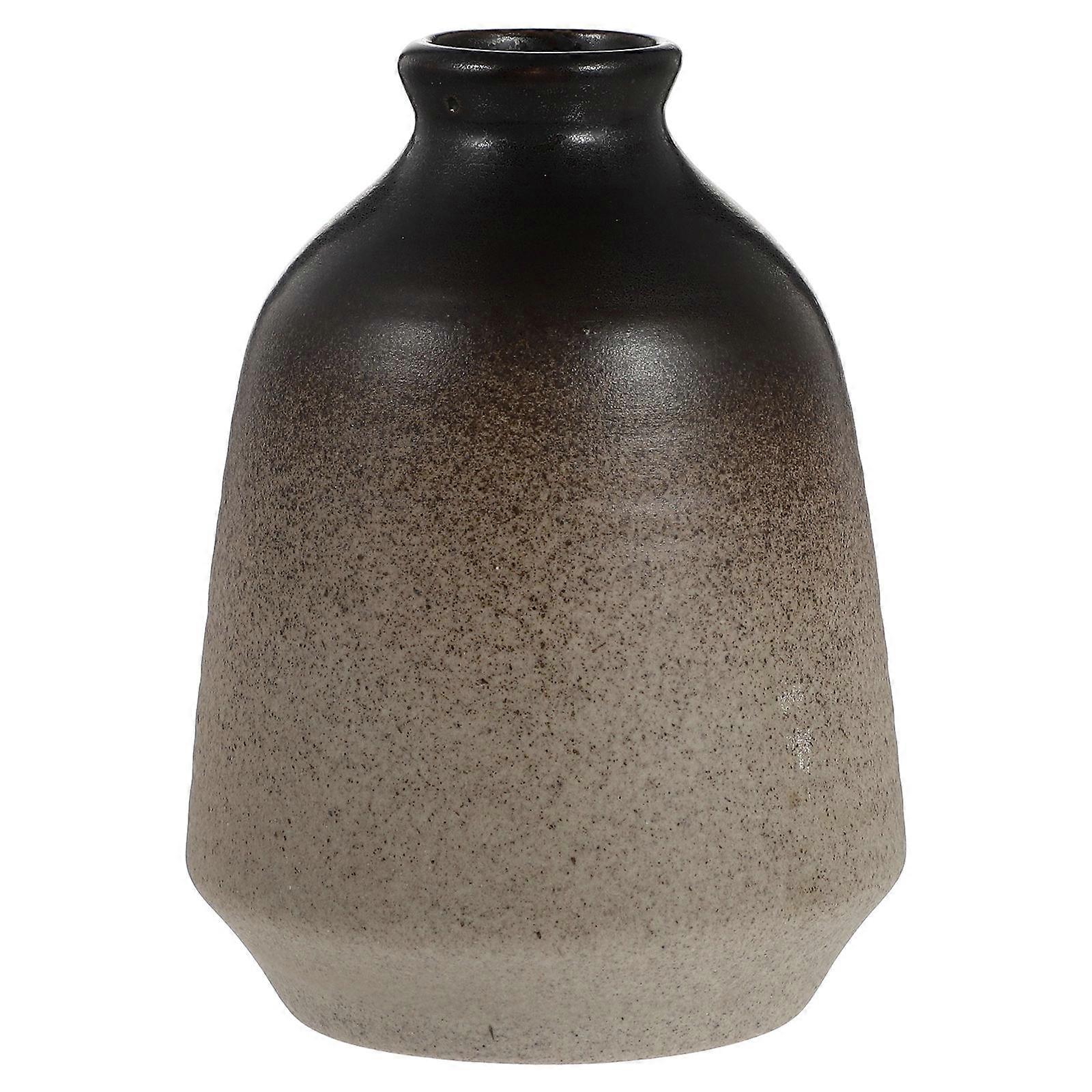 Creative Desktop Vase Ceramic Flower Container for Decor 3Pcs Beige