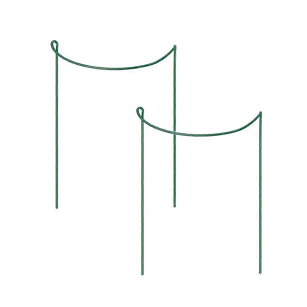 Green Plant Support Frame Garden Iron Rack Practical Use 4Pcs Set