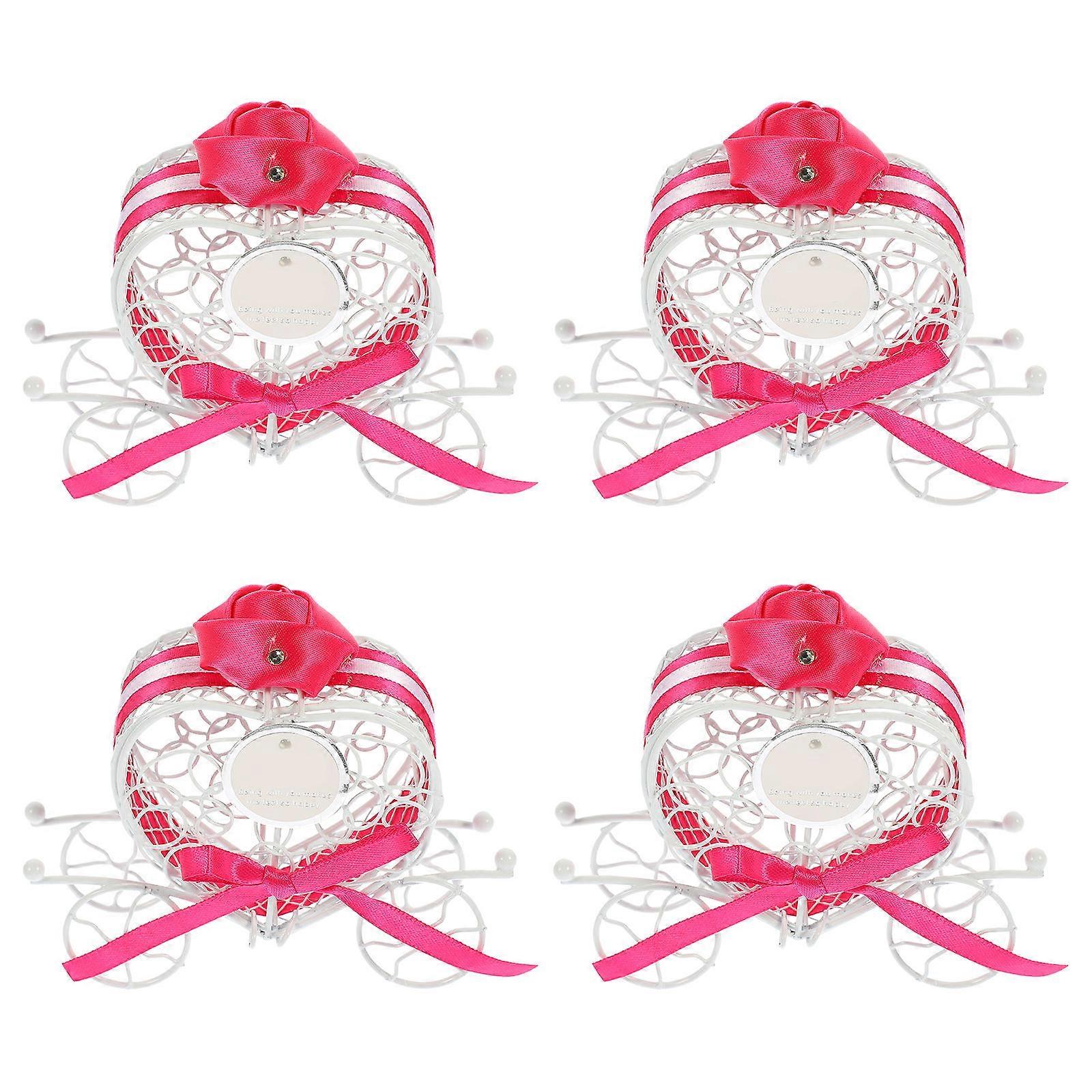 Candy Treats Box Creative Heart Cart for Storage Use 12Pcs Set