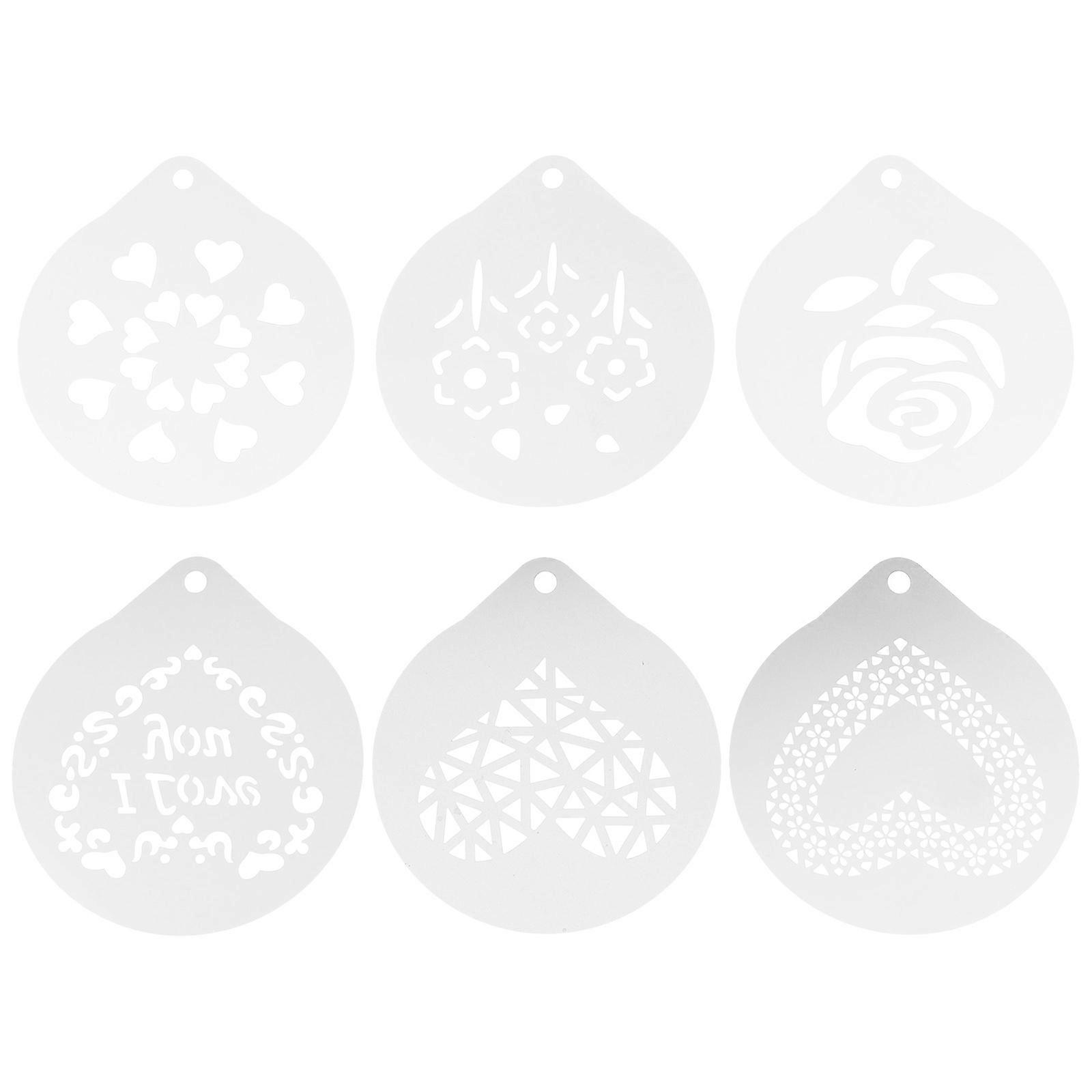 Coffee Stencils Latte Art Stencils for Creating Designs 18Pcs Set