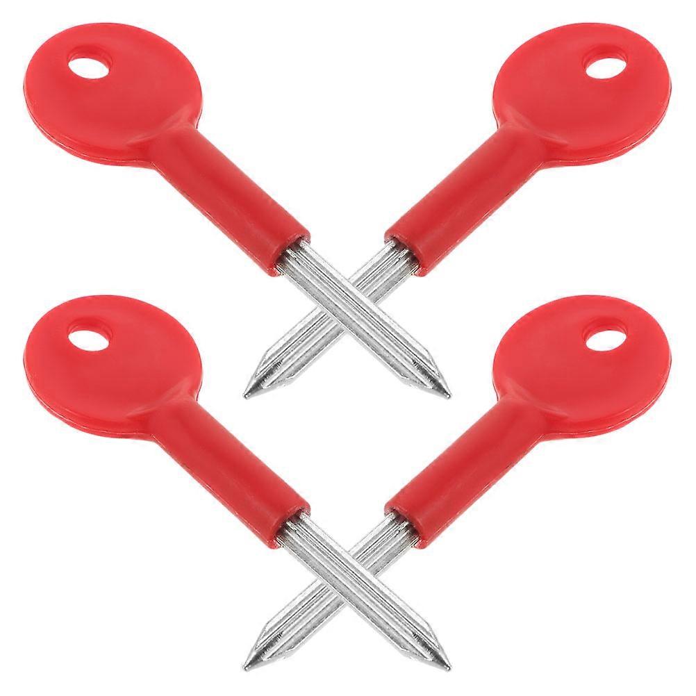Red Fire Door Replacement Key for Pipeline and Utility Locks 16Pcs Set