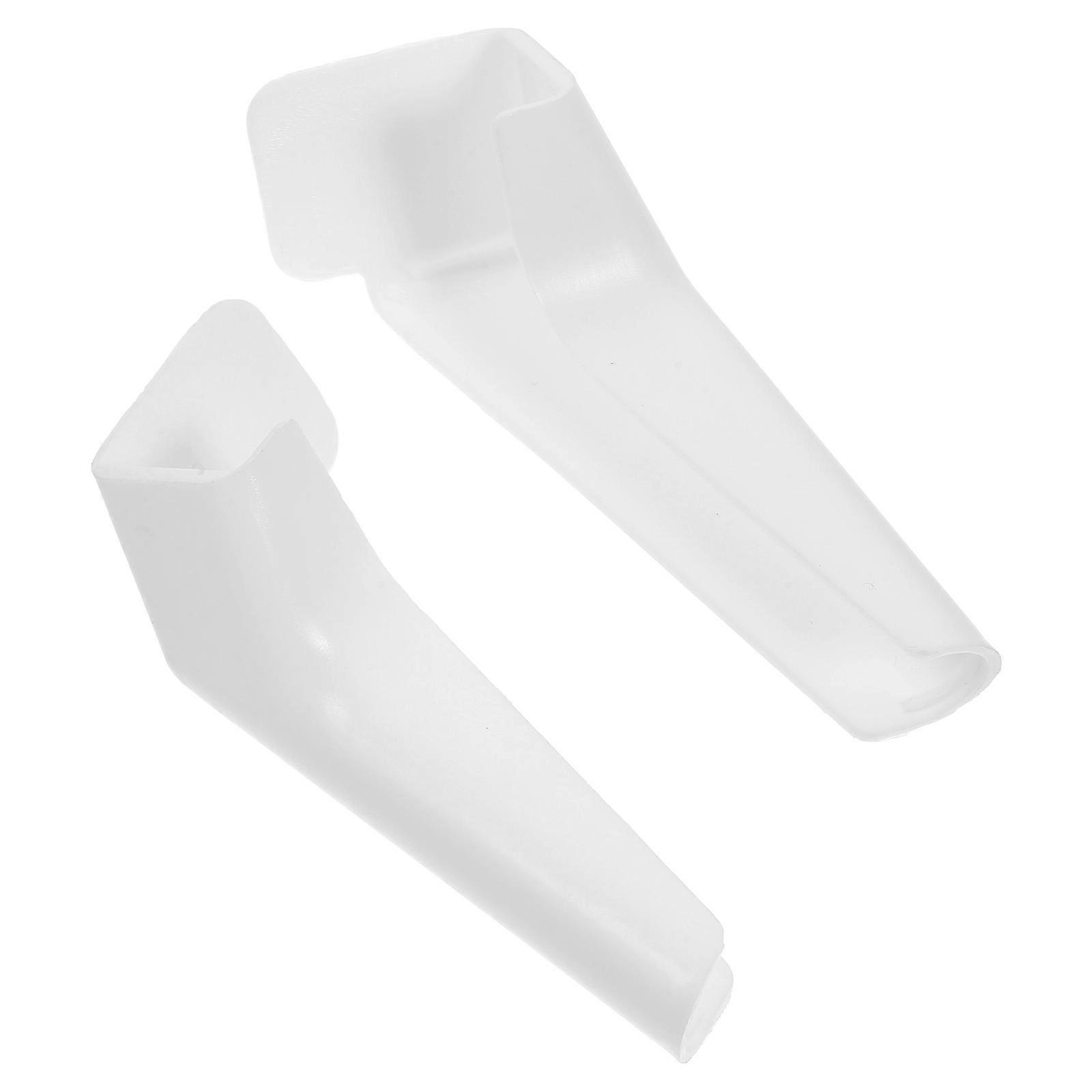 Rv Rain Gutter Spout White for Roof Drain Protection 6Pcs PVC Material
