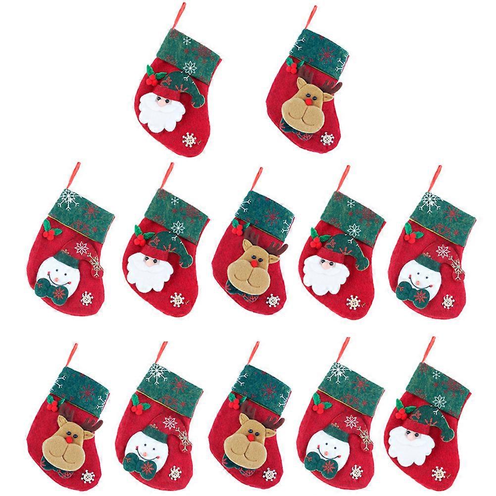 Christmas Stocking Small Gift Bag for Candy Storage 36Pcs