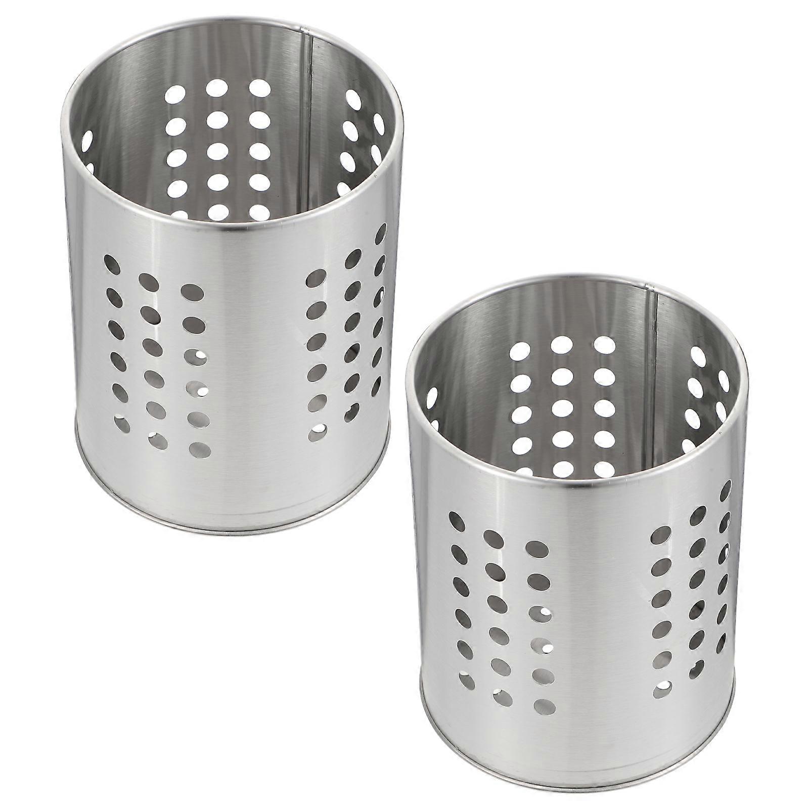 Kitchen Tableware Storage Holder Stainless Steel for Chopsticks 8Pcs