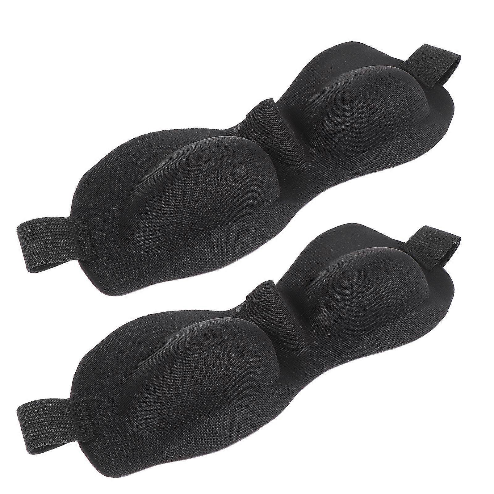 Eye Mask Comfortable Blindfold for Sleep 4Pcs Black Sleeping Eye Patches