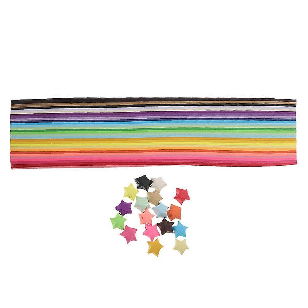 Star Origami Paper Strips for DIY Projects 540Pcs Colorful Decorative Paper Strips