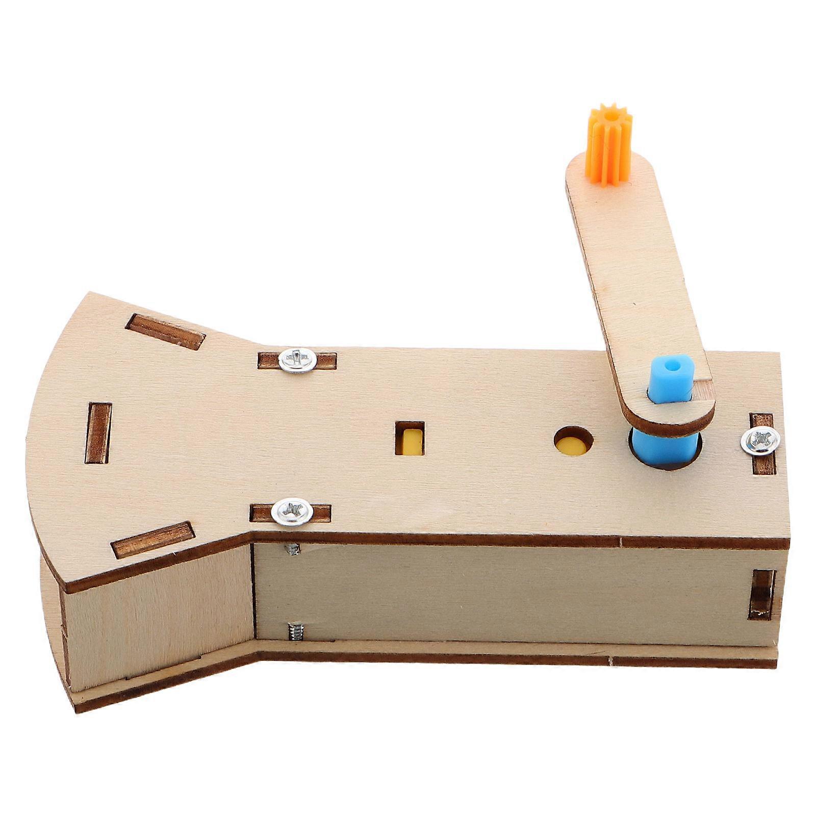 Hand Crank Torch for Educational DIY Use 3Pcs Wooden Physics Experiment