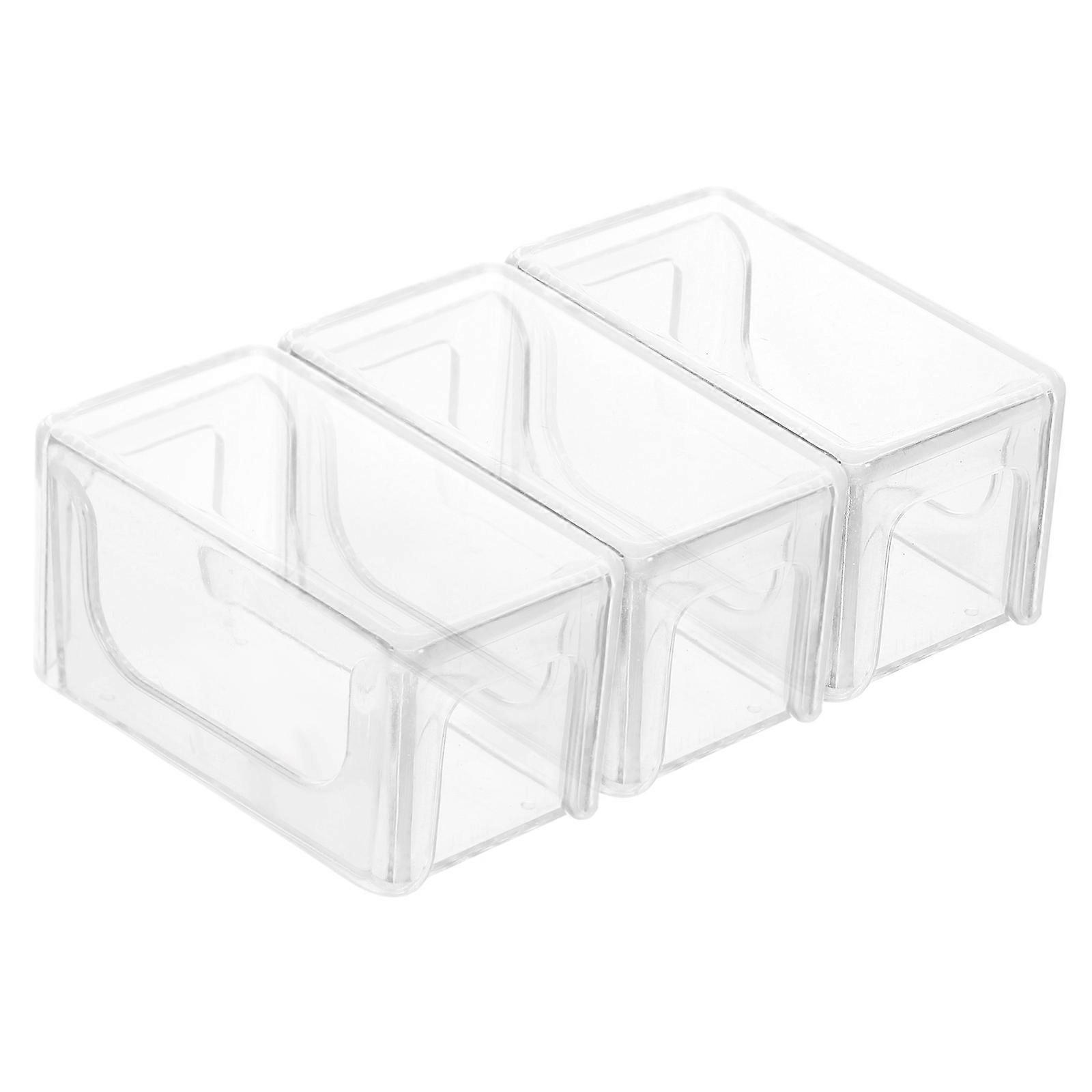 Portable Acrylic Billiard Chalk Storage Box for Snooker Cue Chalk with 9Pcs