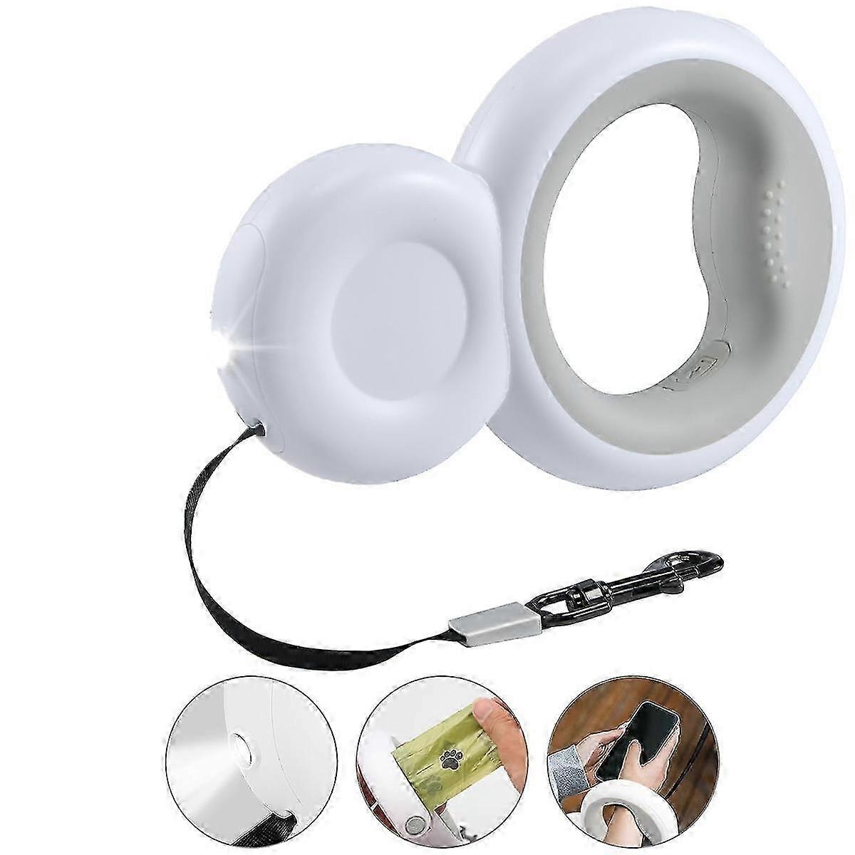 25-26 Reflective Dog Leash for Nighttime Visibility, Ergonomic Handle Retractable Up to 10 Ft, Heavy Duty Durable Lightweight for Dogs up to 66 Lbs, H