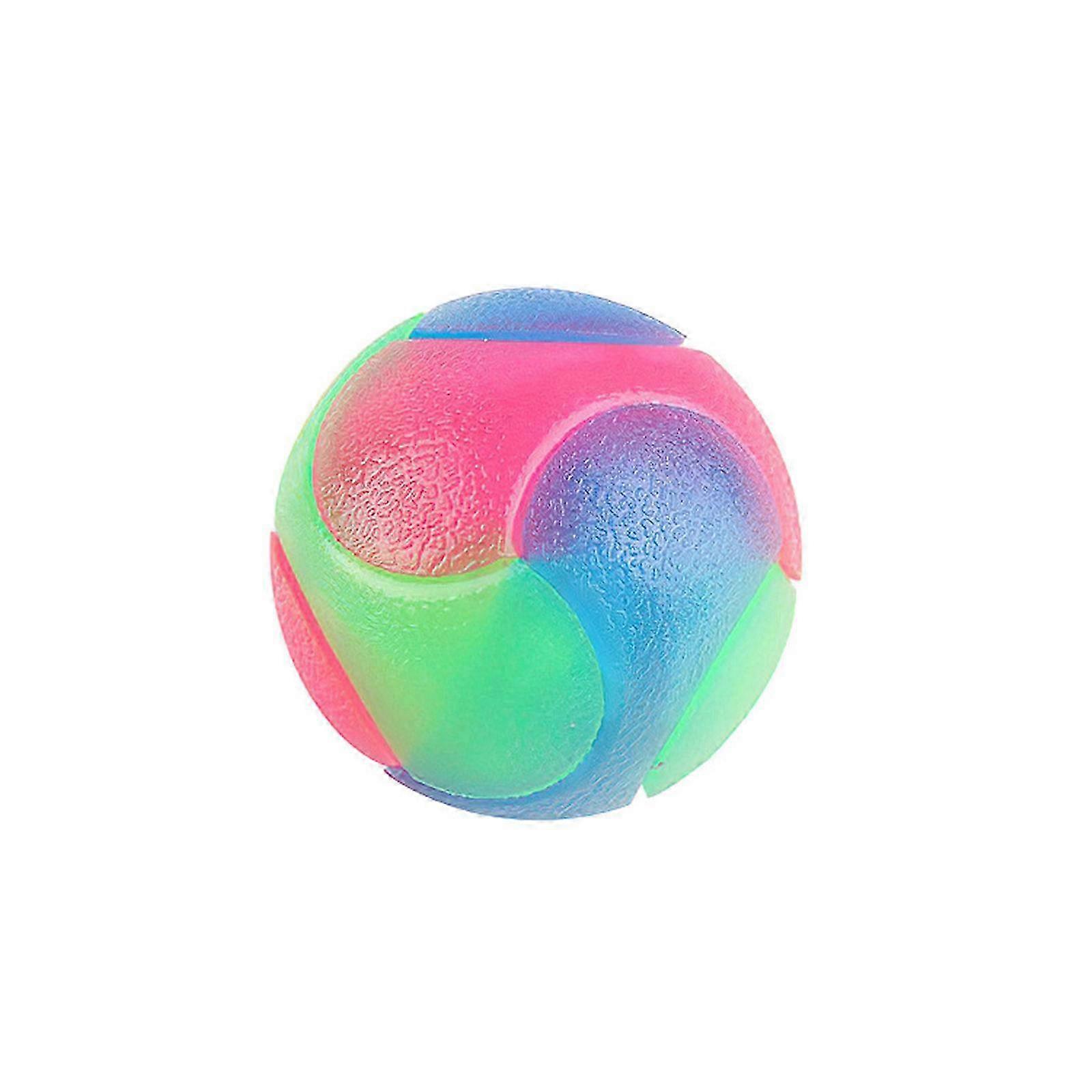 25-26 Dog Chew Toy, 5cm Flashing Bouncy Rubber Ball