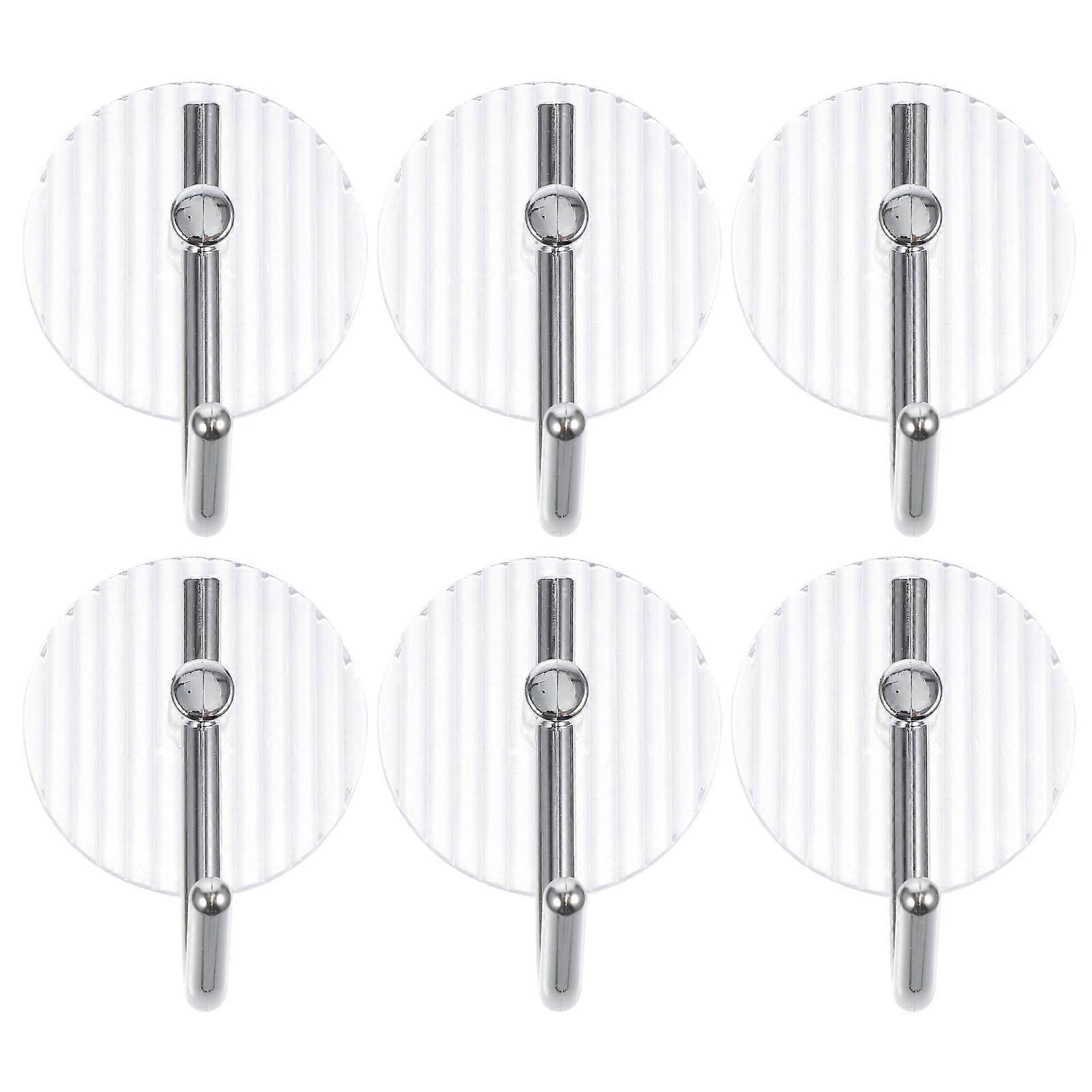 Adhesive Clothes Hooks Acrylic Wall Mount for Hanging Towel 30Pcs