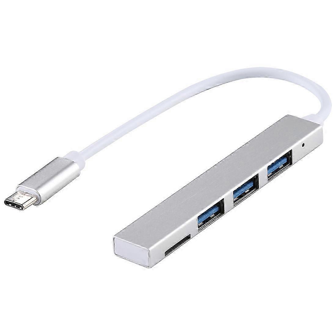 T-818 TF + 3 x USB 3.0 auf USB-C / Typ-C HUB Adapter