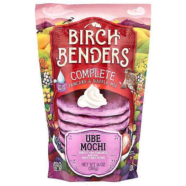 Birch Benders, Complete Pancake & Waffle Mix, Ube Mochi, 14 oz (397 g)