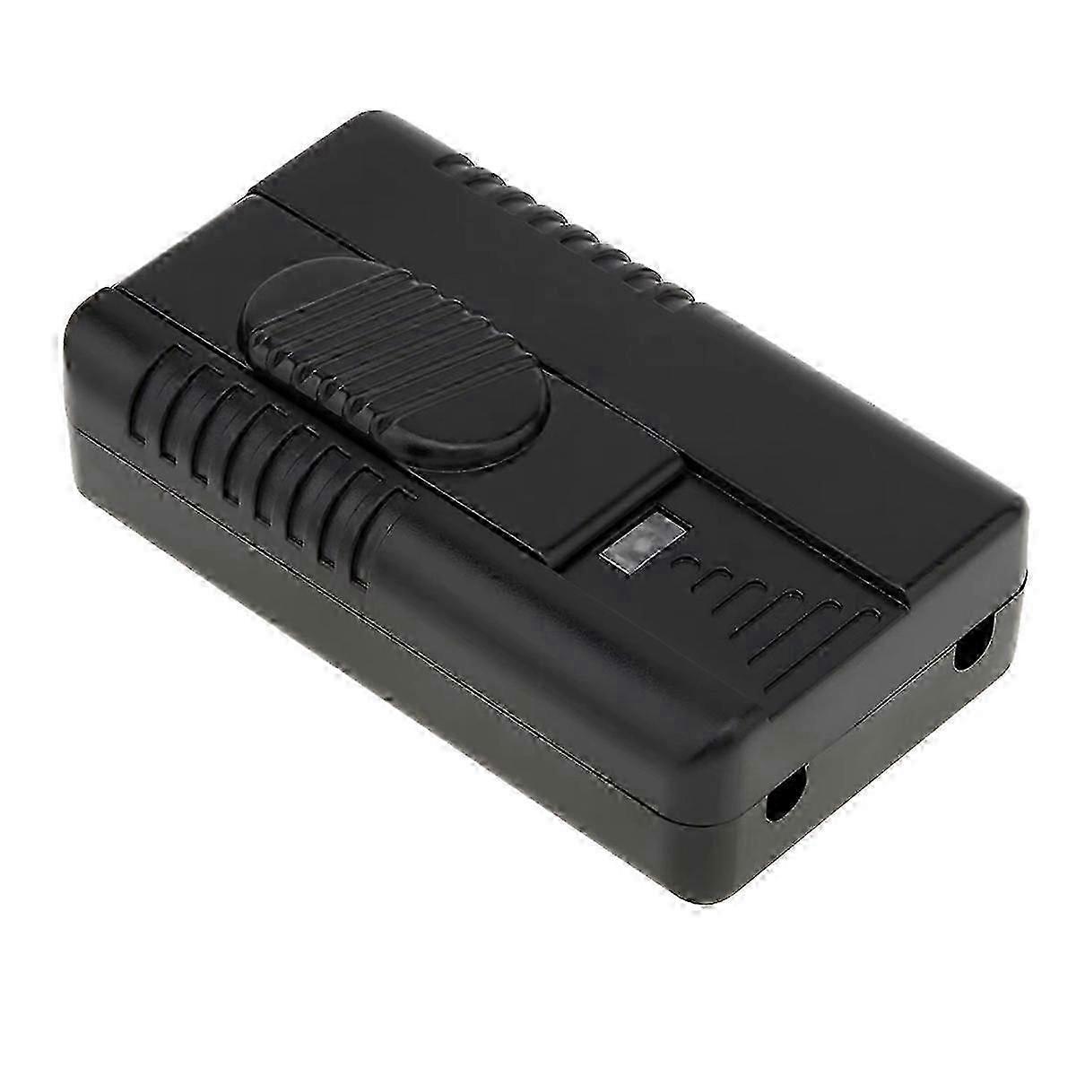 Foot Dimmer Switch Full Range Inline Slide Control Switch for Floor Light LED Lamp Incandescent Bulb 100V-120V EU-PlugBlack SZRH A-M