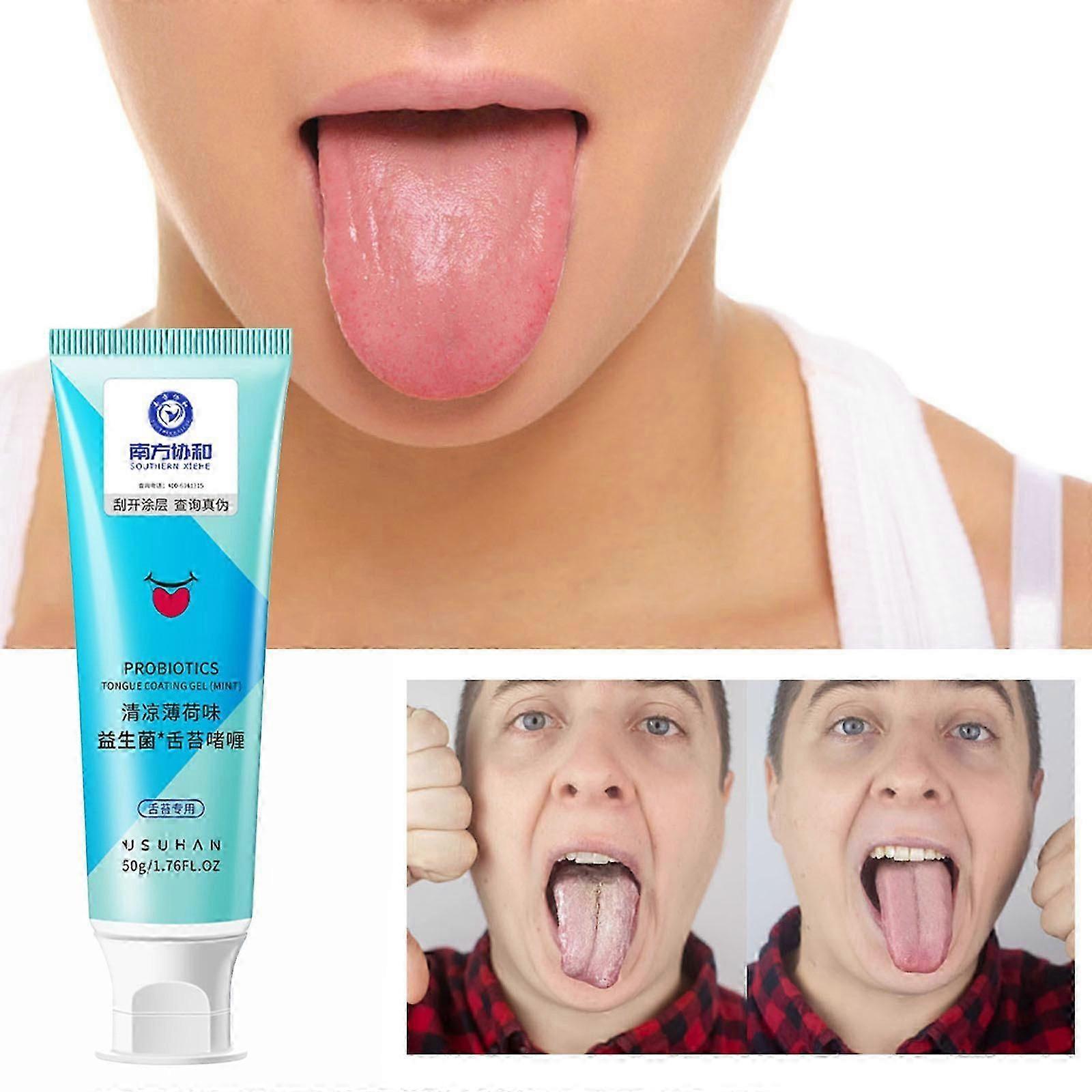 Tongue Coating Cleaning Gel For Refreshing Breath, Removing Bad Breath, And Using A Tongue Coating Remover Odors 50g