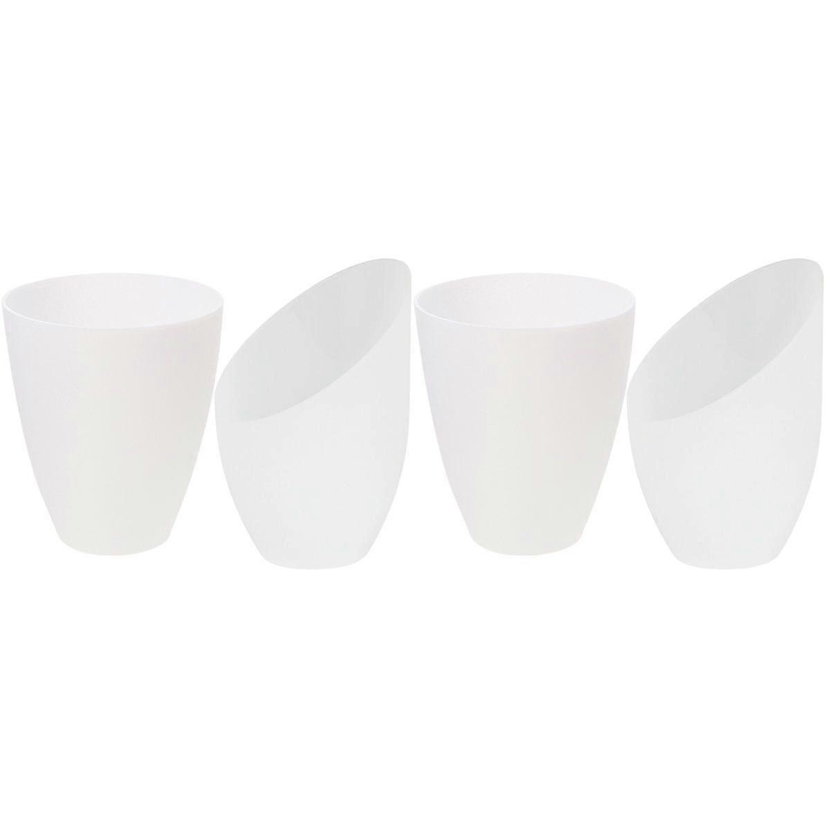 4 Pcs  Inclined and Flat Head Lamp Shade Plastic Lampshade for Table Lamp Hanging Lamp Wall Lamp
