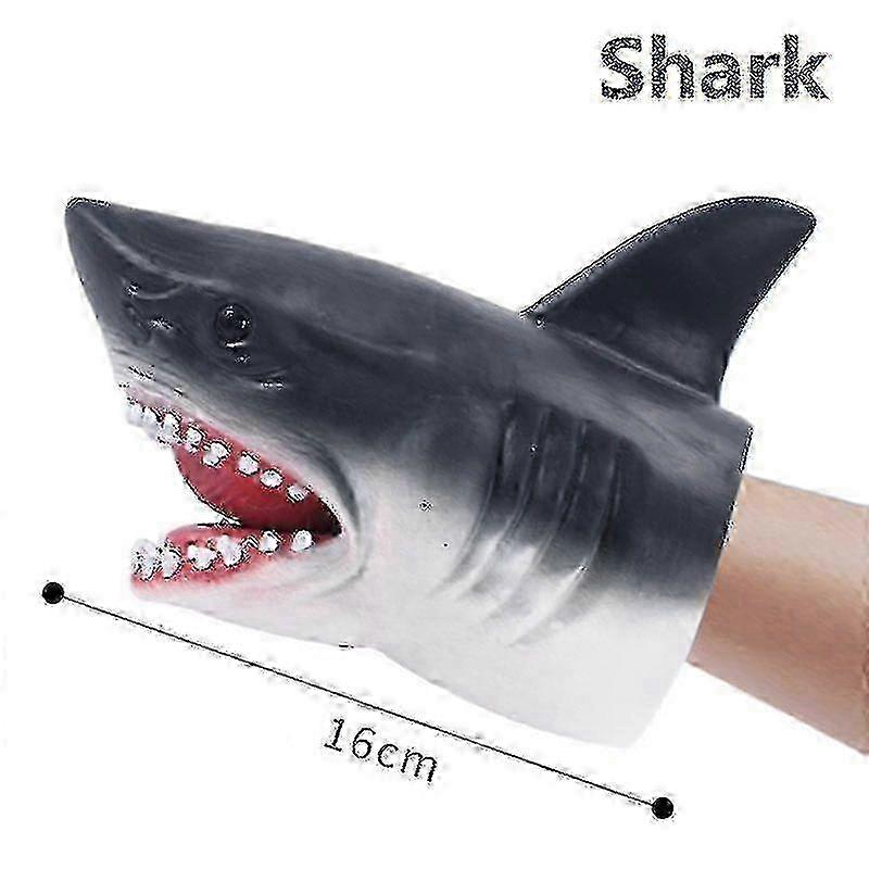 Shark Soft Hand Puppet Rubber Realistic Toy For Children Yanlieso