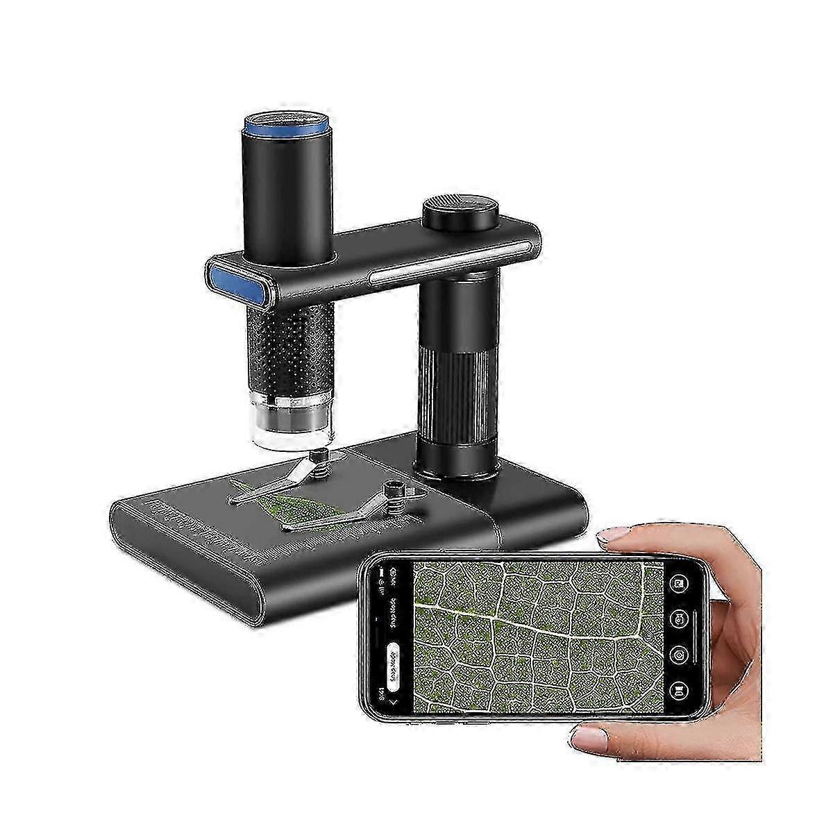 25-26 Wifi Camera Microscope For Phone, 50-1000x Portable Handheld Usb Digital Microscope With Adjustable